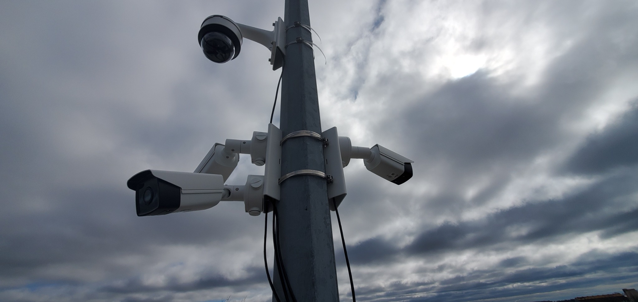 Outdoor CCTV setup